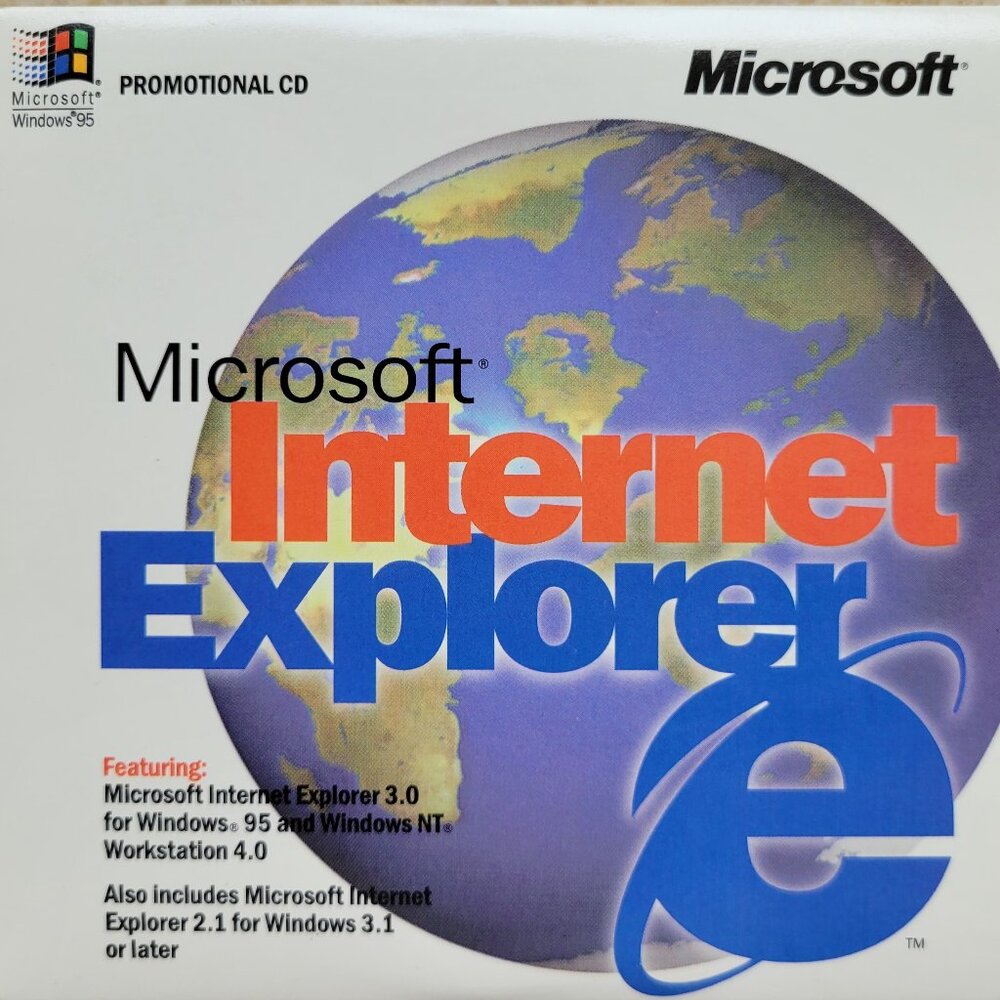 Vintage CD - Microsoft Internet Explorer, Version 3.0